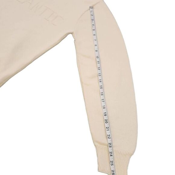 3 Trikes Stamford Mid-Atlantic Men's Cream Pullover Crew Neck Cotton Sweatshirt - Picture 9 of 10